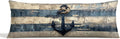 Vintage Nautical Ancho Body Pillow Covers 20x54,Rustic Coastal Beach Lighthouse Decorative Body Pillow Cover,Coastal Anchor Decorative Pillowcases for Home Couch Bed Decor,A031-CBZ