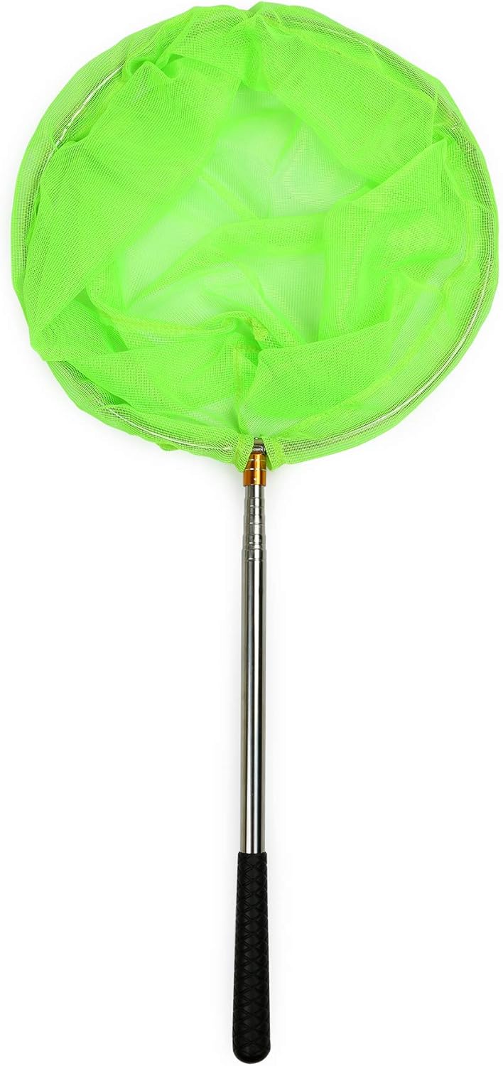 RESTCLOUD Bait Net and Fishing Landing Net with Telescoping Pole Handle Extends to 59 inches