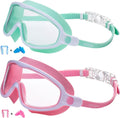 Seago Swim Goggles for Kids 3-14 Anti-Fog & UV Wide Clear View Boys Girls