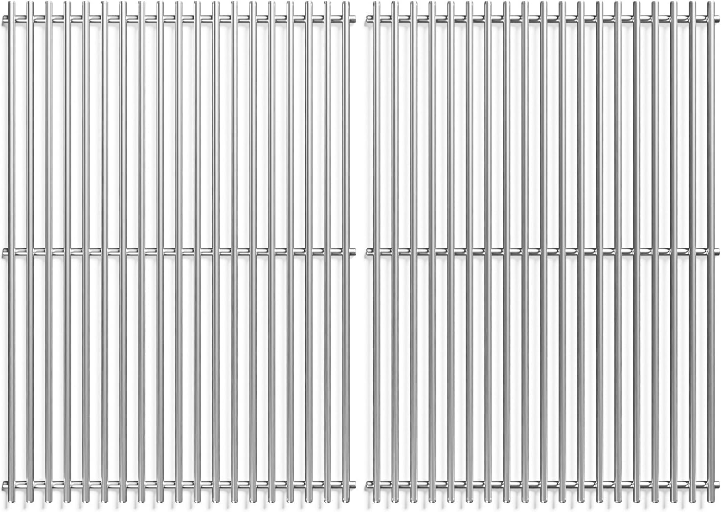 2pcs Stainless Steel Cooking Grates for Weber, 17.5'' x 20.4''