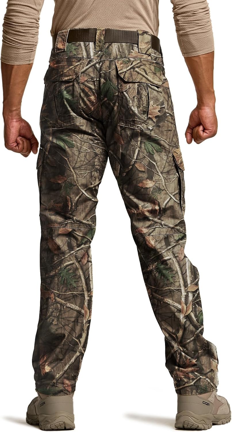 CQR Men's Tactical Pants, Water Resistant Ripstop Cargo Pants, Lightweight EDC Work Hiking Pants, Outdoor Apparel