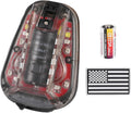 Tactical Helmet Light,4 Modes Visible LED IR Constant-on/Strobe,Waterproof Ladybird Lamp Survival Signal Light for Outdoor Sports Survival Signal Light,1*CR123A Battery Included.