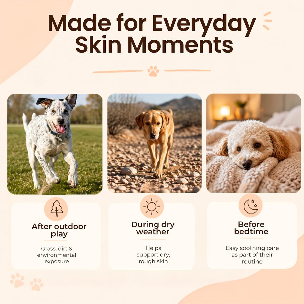 Natural Dog Company Skin Soother Dog Balm, 4 oz Tin, Allergy Season Skin Care for Dry, Itchy & Irritated Skin with Organic Coconut Oil & Vitamin E, for Dogs Prone to Hot Spots & Rough Patches