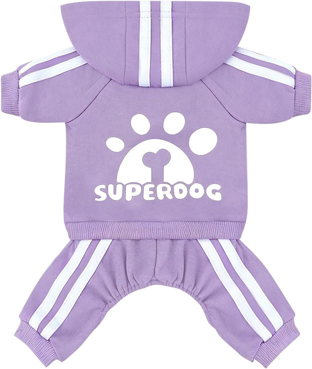 Dog Hoodie 4 Legs Jumpsuit Puppy Clothes Pullover Sweatshirt Pet Coat