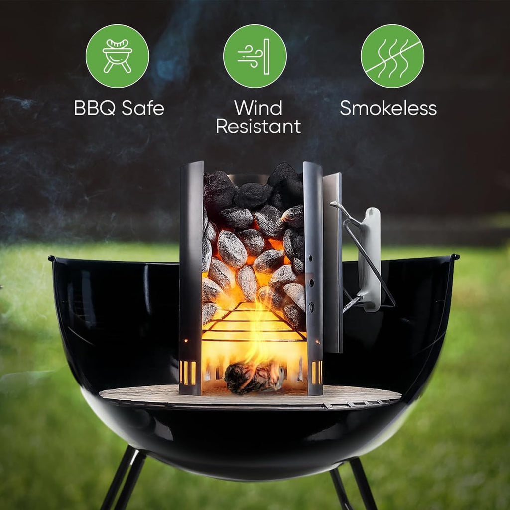 Inflame Fire Starters 300 pcs - Fire Starters for Campfires, Charcoal, BBQ