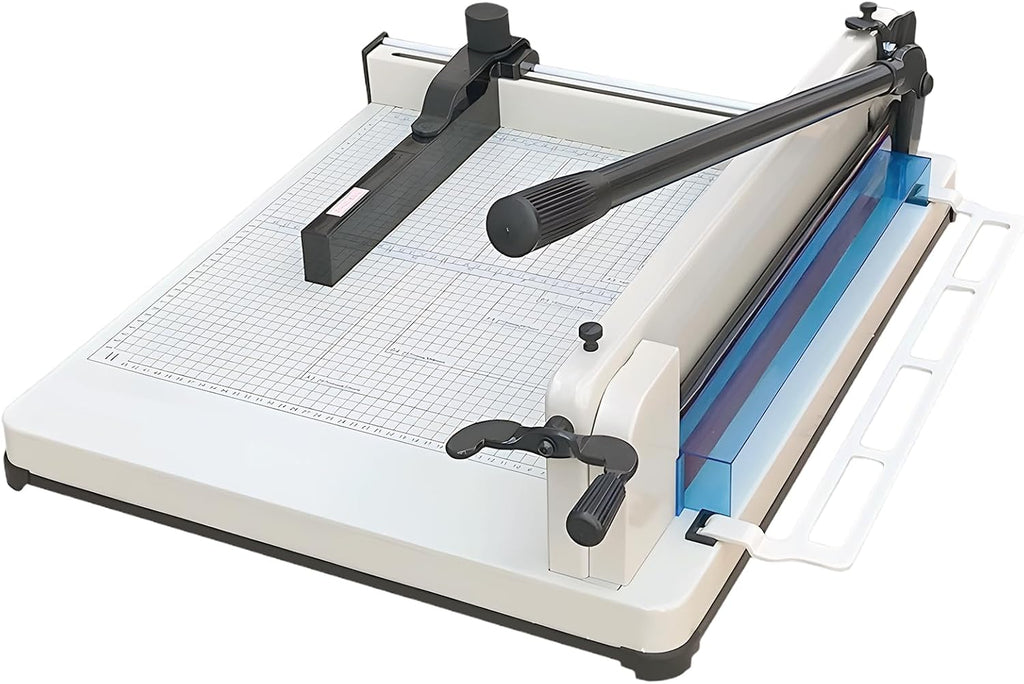 Heavy Duty Paper Cutter 17", Guillotine A3 Paper Cutter, 500 Sheets Capacity Paper Trimmer, Double Safety Protection Durable HSS Blade for Cutting Paper