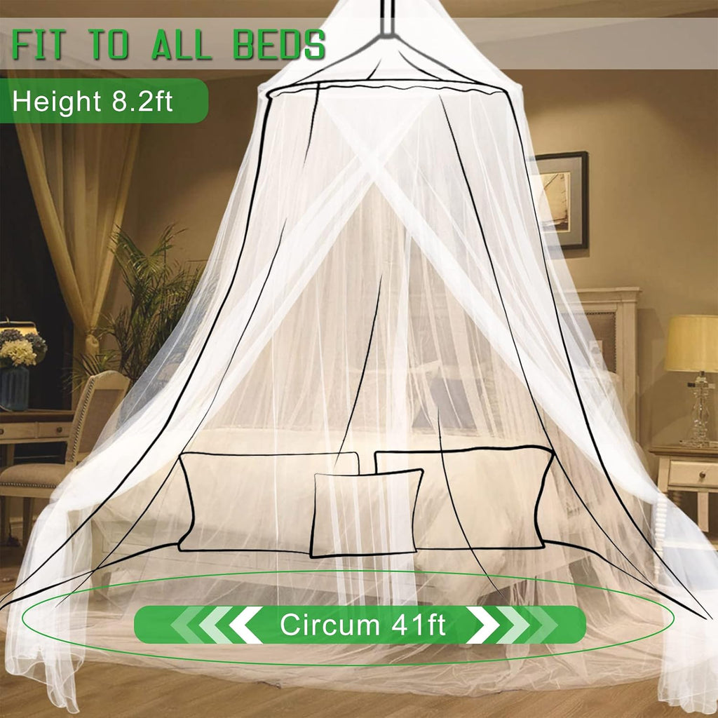 Mosquito Net Bed Canopy for Girls Dome Bed Curtains Tent Twin Queen Size