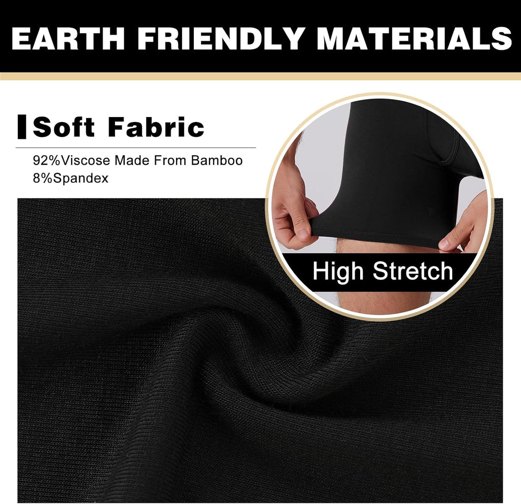 BAMBOO COOL Ultra Soft & breathable Mens Underwear Boxer Briefs Pack