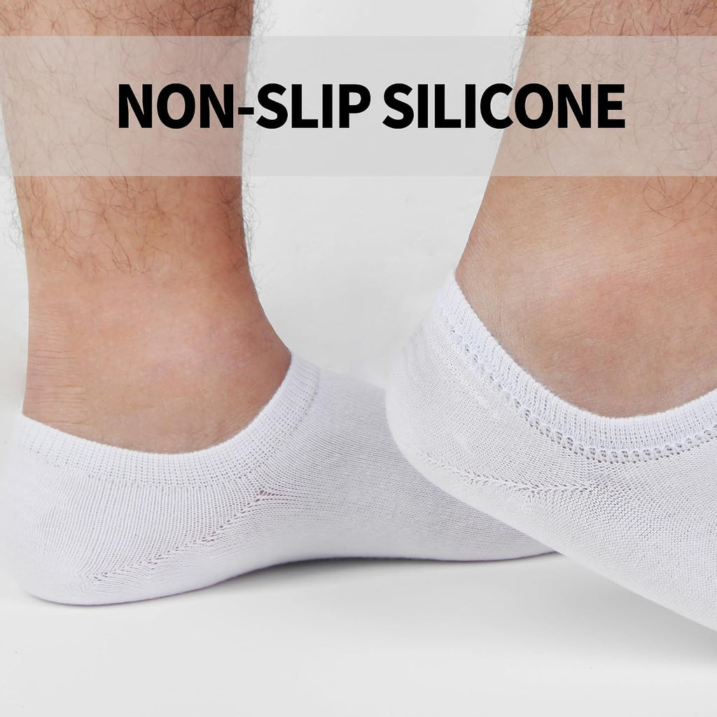 Nroktia 6/10 Pairs Non-Slip No Show Socks Men's & Women's Low-Cut Liners
