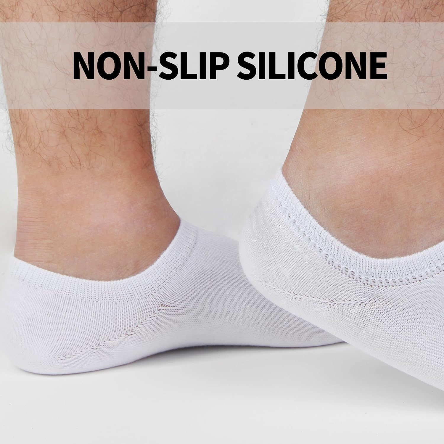 Nroktia 6/10 Pairs Non-Slip No Show Socks Men's & Women's Low-Cut Liners