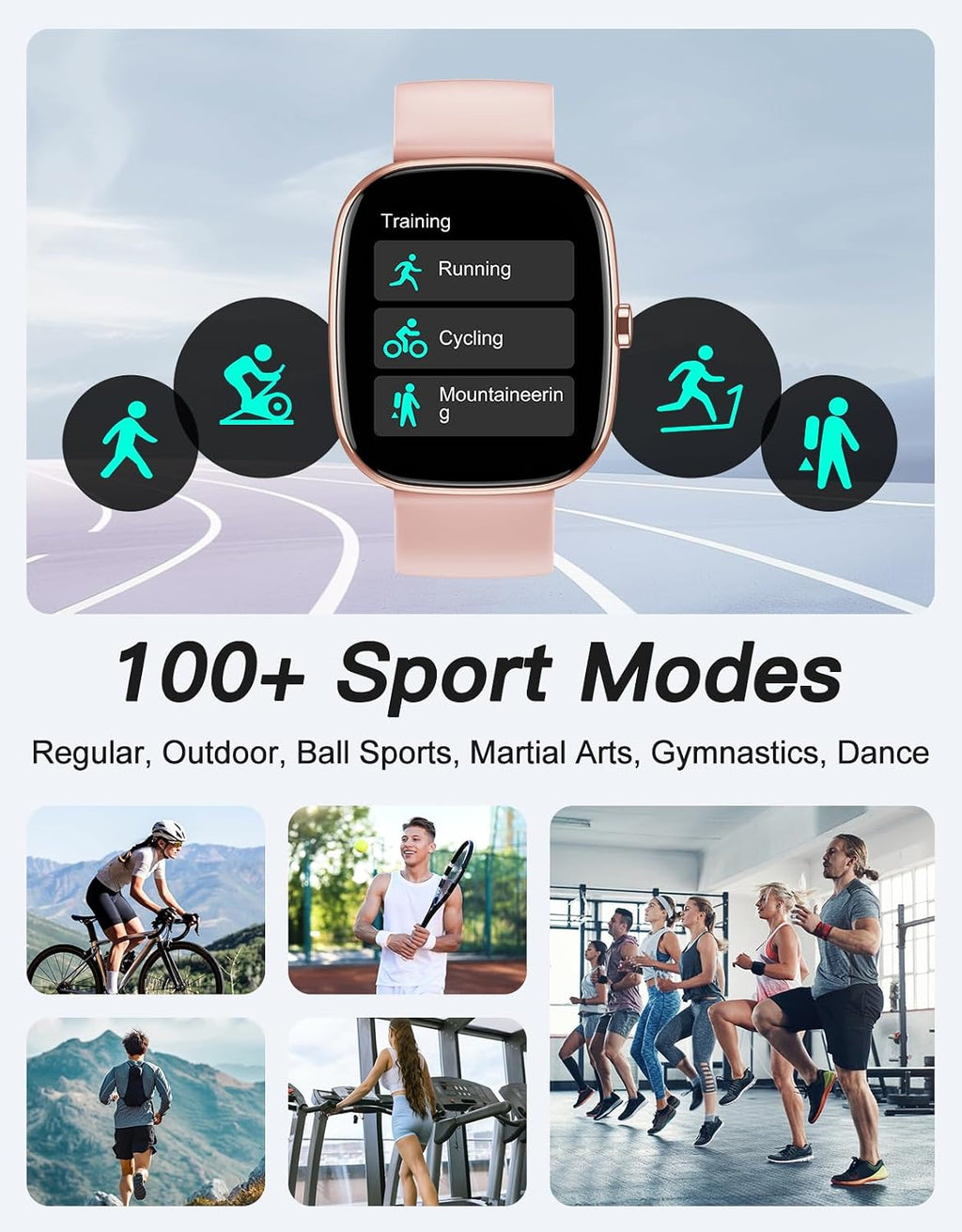 Fitness Tracker, No Bluetooth No APP/Phone Needed, 1.8" Fitness Watch