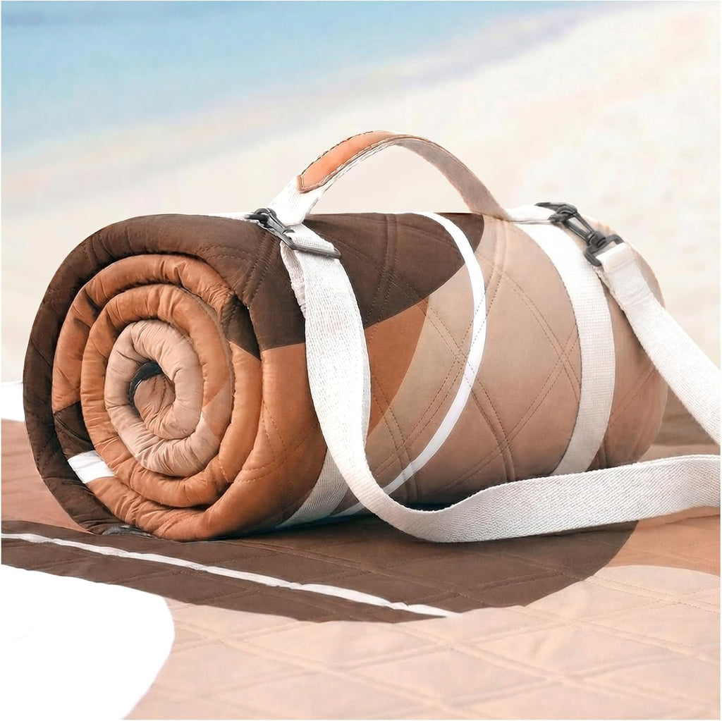 RYCHIC Waterproof Beach Blanket Picnic Outdoor Camp Mat RugTowel Family Beach Trip Essentials Summer Vacation Must Have Travel Accessories Lake Day Necessities Thing Need Gear Gift Supplies 2026