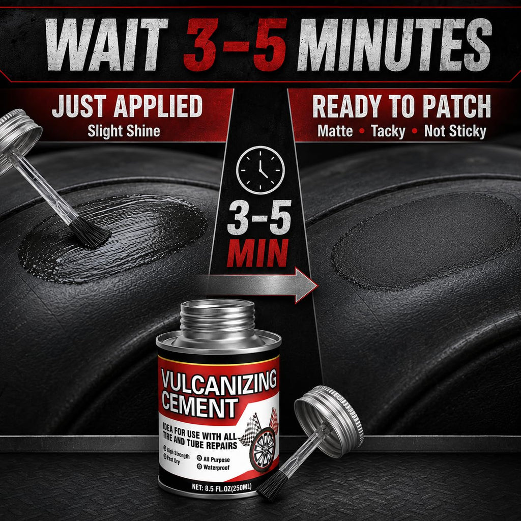 Tire Patch Glue, Clear Vulcanizing Cement, Tire Repair Kit 250ml