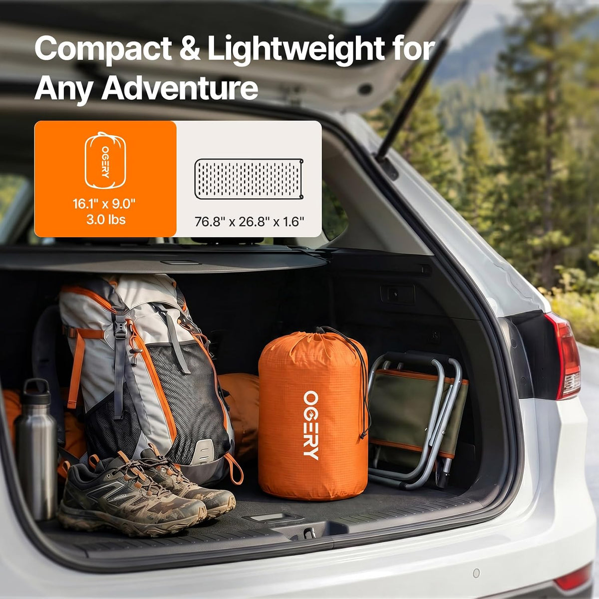OGERY Foam Camping Mattress, Insulated Portable Sleeping Pad