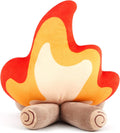 Campfire Plush Toys, Fake Fire Firewood Plush Pillow, 1 Pack