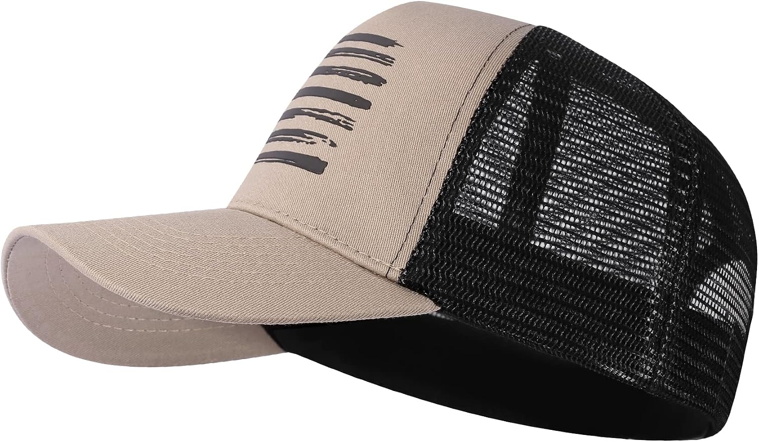 Baseball Cap, American Flag Trucker Hat for Men Women, Breathable Adjustable Fit Outdoor Mesh Snapback Hats