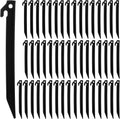 WOPPLXY 50 Pcs Plastic Tent Stakes 9 Inch Heavy Duty Tent Pegs Spike Hook Stakes Light Safe Tent Stakes, Plastic Inflatable Stakes for Halloween Christmas Garden Decorations Camping Outdoor Lawn Tarp