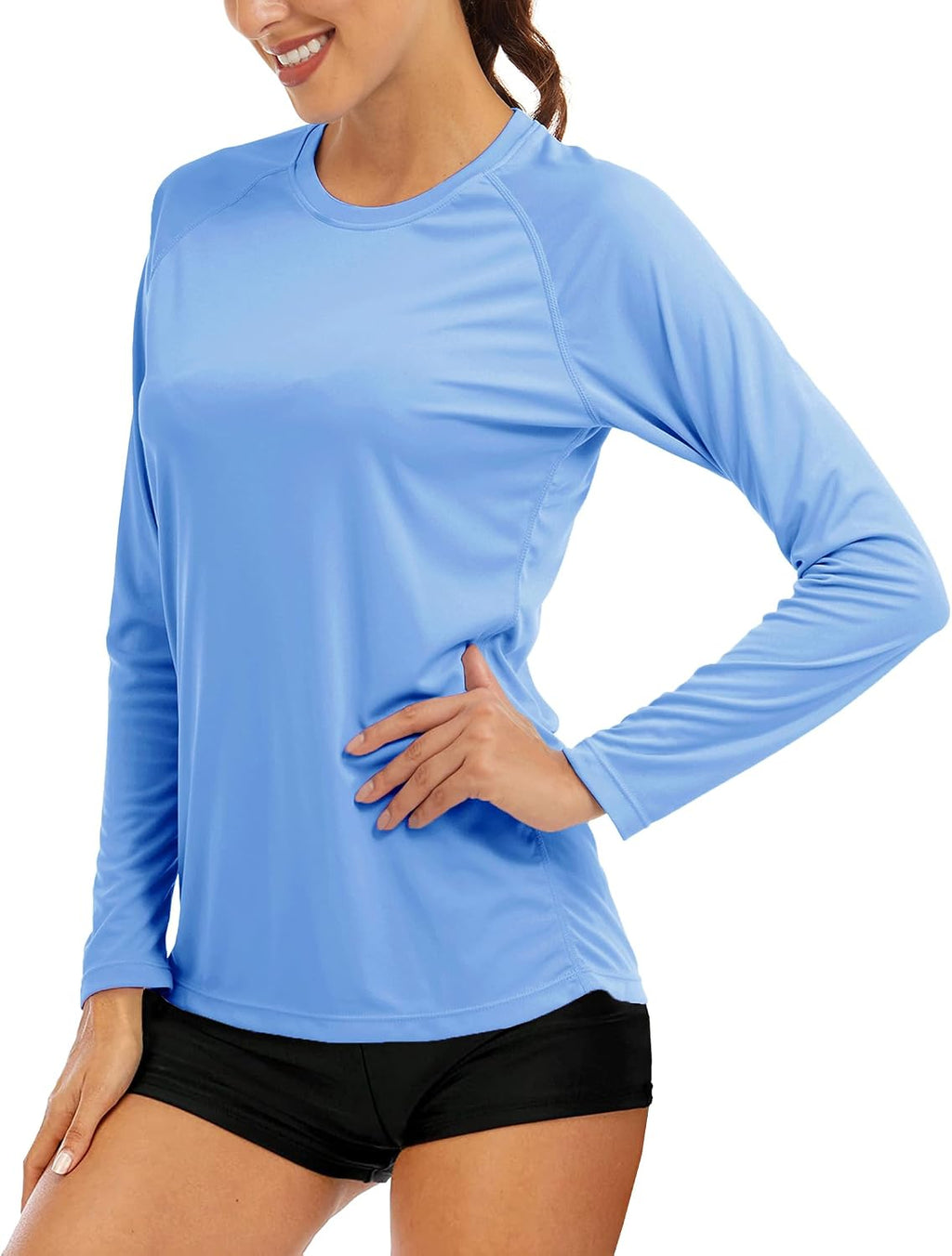 MAGCOMSEN Women's Long Sleeve Shirts UPF 50+ Sun Protection Shirts for Hiking Fishing Workout Rash Guard