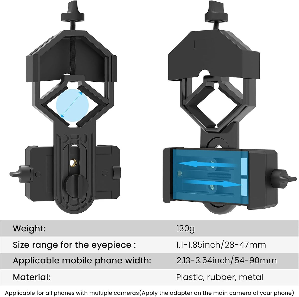 GOSKY Spotting Scope Phone Adapter for Binoculars & Monoculars