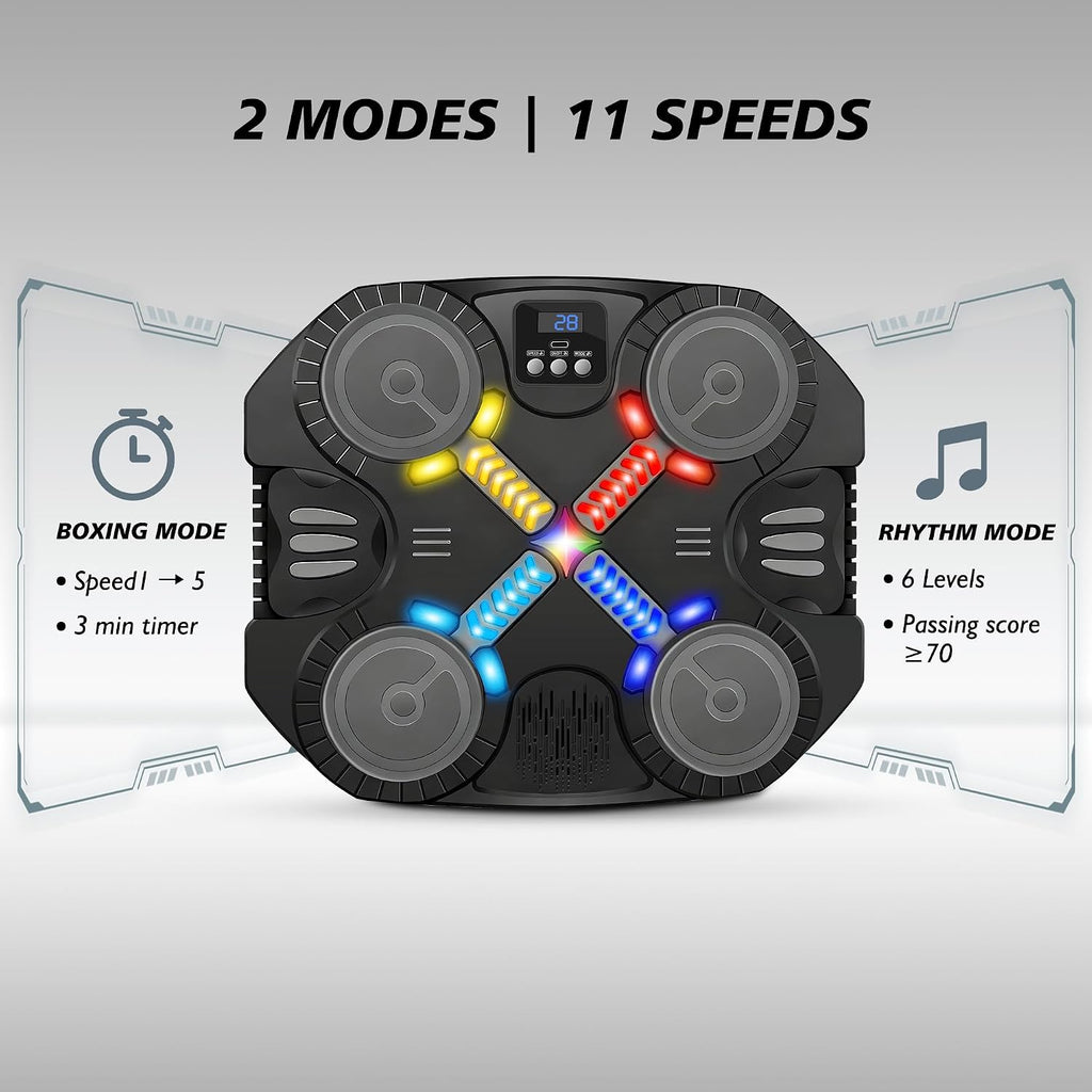 Music Boxing Machine with Gloves, Interactive Boxing Target for Active Kids