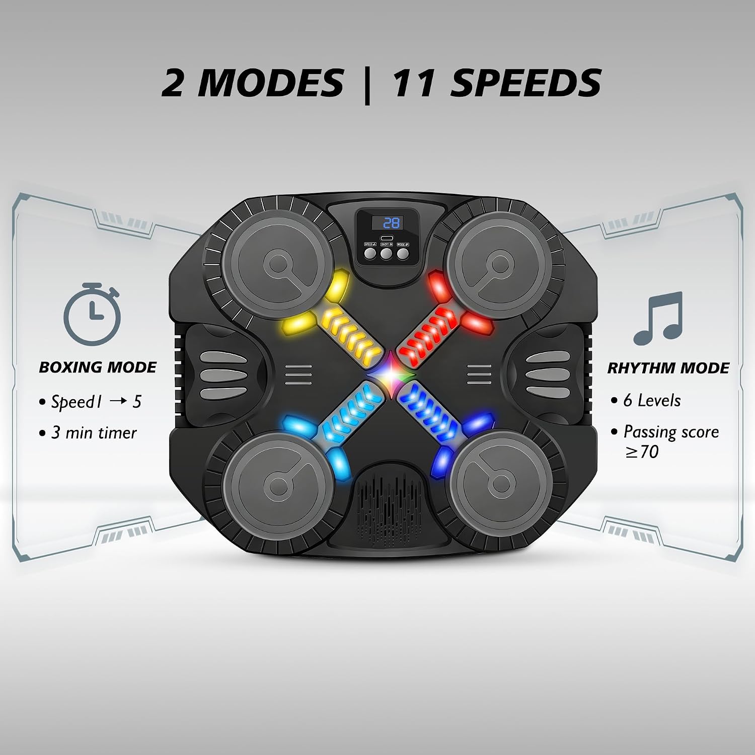 Music Boxing Machine with Gloves, Interactive Boxing Target for Active Kids