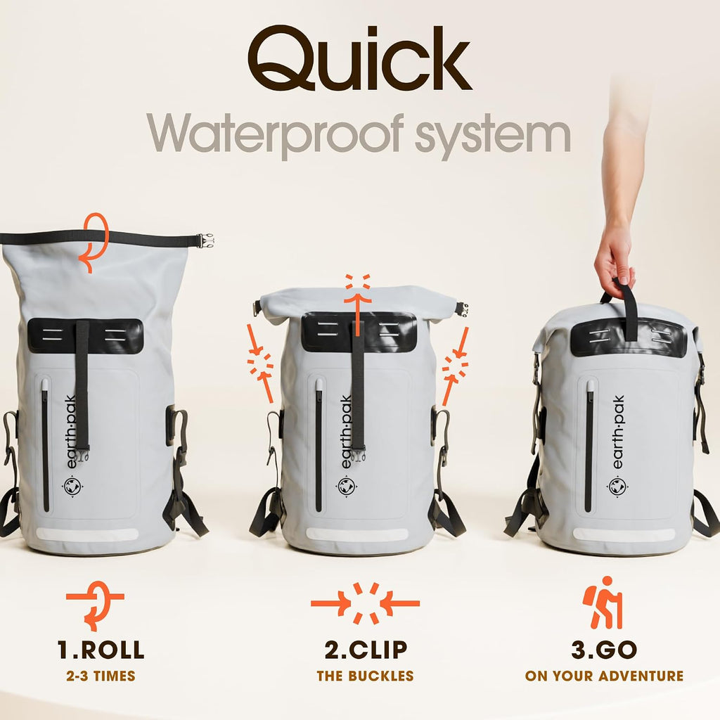 Waterproof Dry Bag Backpack 55L - Kayaking Boating Fishing Rafting Marine