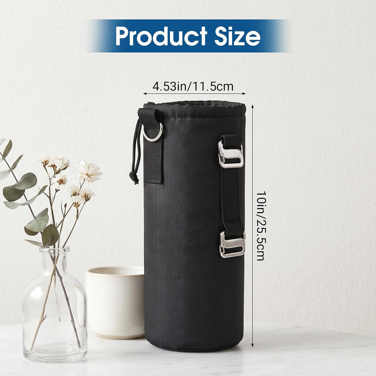 Bottle Holder for HitchPoint Grid Compatible with YETI Camino 20 35 Zip Carryall & Hopper Soft Coolers, Waterproof Oxford Fabric with Stainless Steel Hooks, Hands-Free YETI Bag & Cooler Accessories