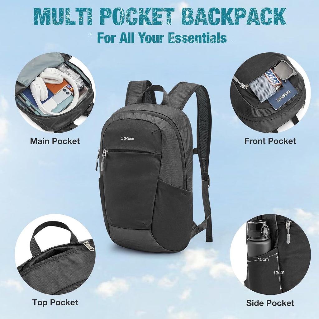 G4Free 18L Lightweight Packable Hiking Backpack for Men Women