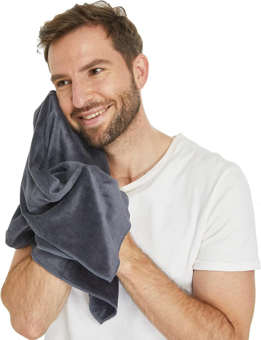 HOPESHINE Gyms Towels for Men & Women Microfiber Exercise Fitness Home Absorbent Sweat Yoga Towels Sports Towels Soft Fast Drying 16inch x32inch 3-Pack