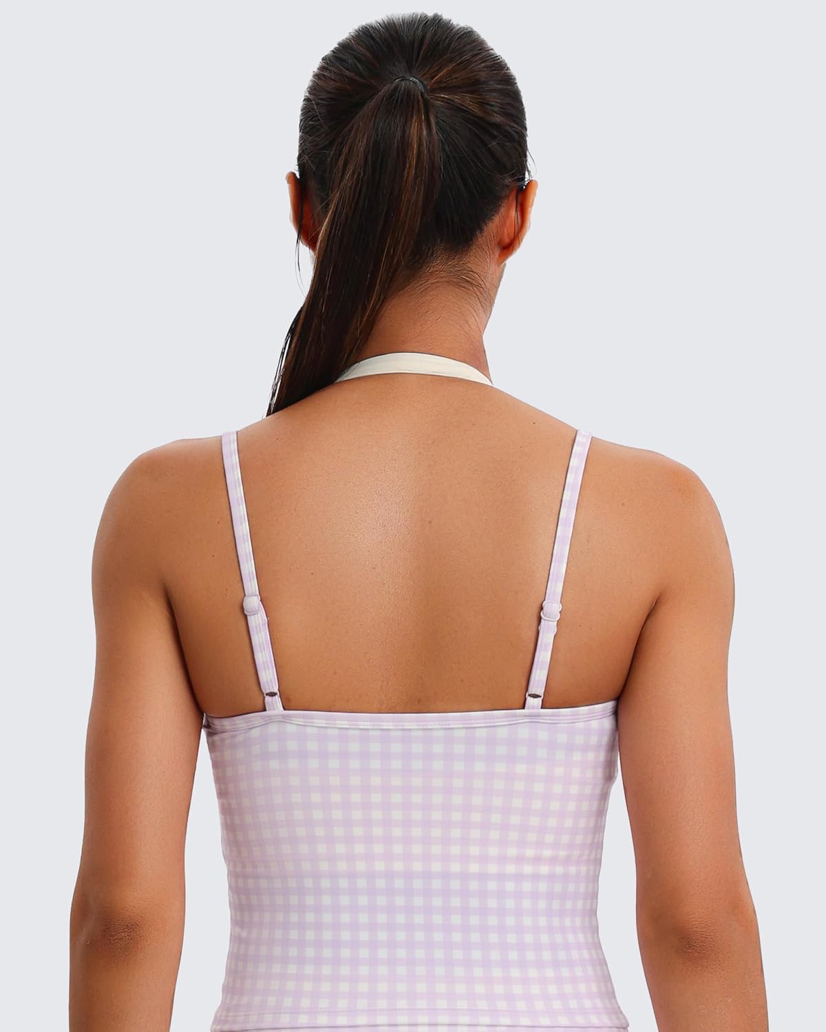 Aoxjox Women's Dual Core Bra & Tank Top Separable 2-Piece Set