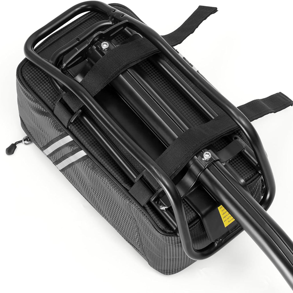Rear Bike Rack with Quickly Release Camp,Retractable Aluminum Alloy Bicycle Cargo Rack,Thickened Frame and Main Tube for 26"-29" Frames Commuter Carrier,Max Weight 22lb,YONTUO