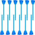 12 Pieces Paint Mixer Drill Attachment,Helix Paint Mixer Resin Drill Mixer Paint Stirrers Drill Attachment for 1 Gallon of Paint Epoxy Resin Silicone Jewelry Casting Molds (Blue)