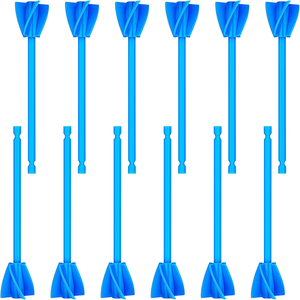 12 Pieces Paint Mixer Drill Attachment,Helix Paint Mixer Resin Drill Mixer Paint Stirrers Drill Attachment for 1 Gallon of Paint Epoxy Resin Silicone Jewelry Casting Molds (Red)