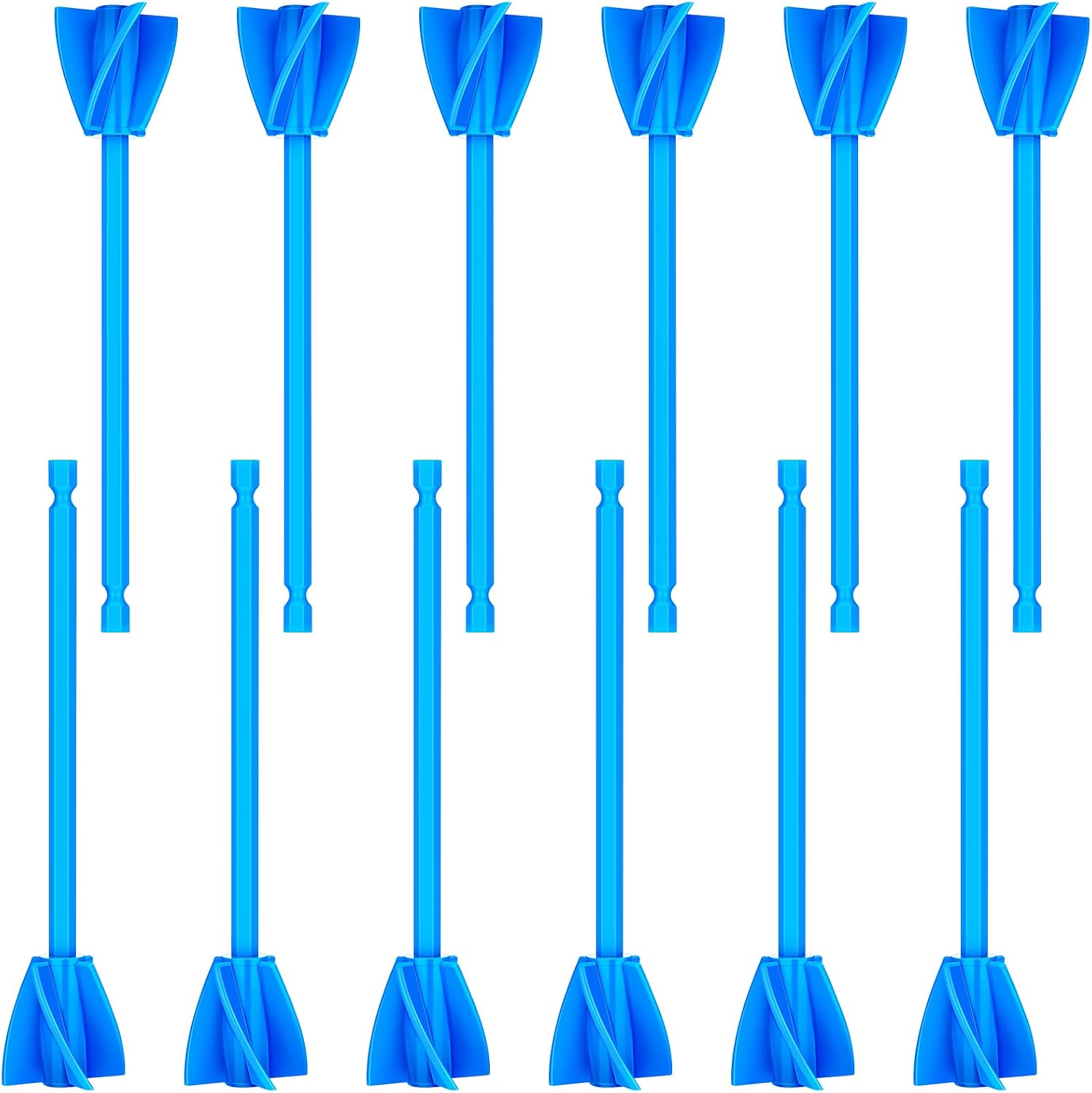12 Pieces Paint Mixer Drill Attachment,Helix Paint Mixer Resin Drill Mixer Paint Stirrers Drill Attachment for 1 Gallon of Paint Epoxy Resin Silicone Jewelry Casting Molds (Red)