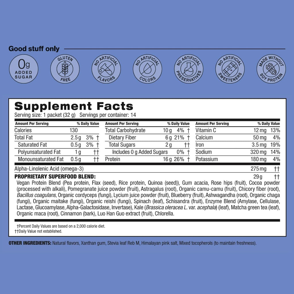 Shakeology 0g Added Sugar Plant-Based Protein Powder-Cookies&Creamy,30 Serv