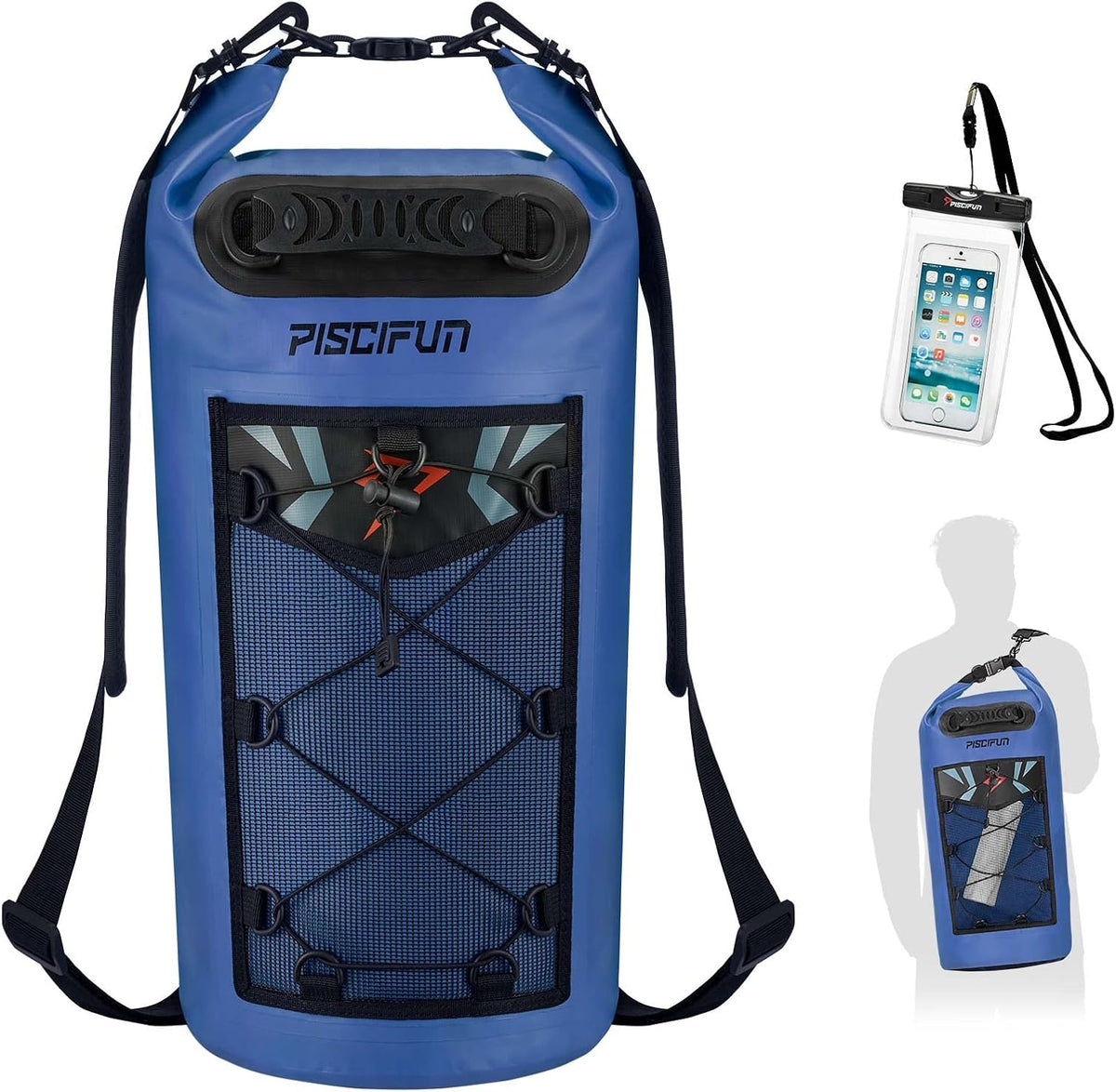 Piscifun Dry Bag, Waterproof Floating Backpack 10L/20L/30L/40L