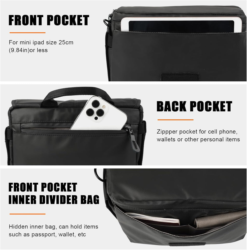 Besnfoto Camera Bag Small DSLR Camera Shoulder Bag for Photographer Waterproof Messenger Bag Crossbody Case Compatible with Canon Sony Nikon