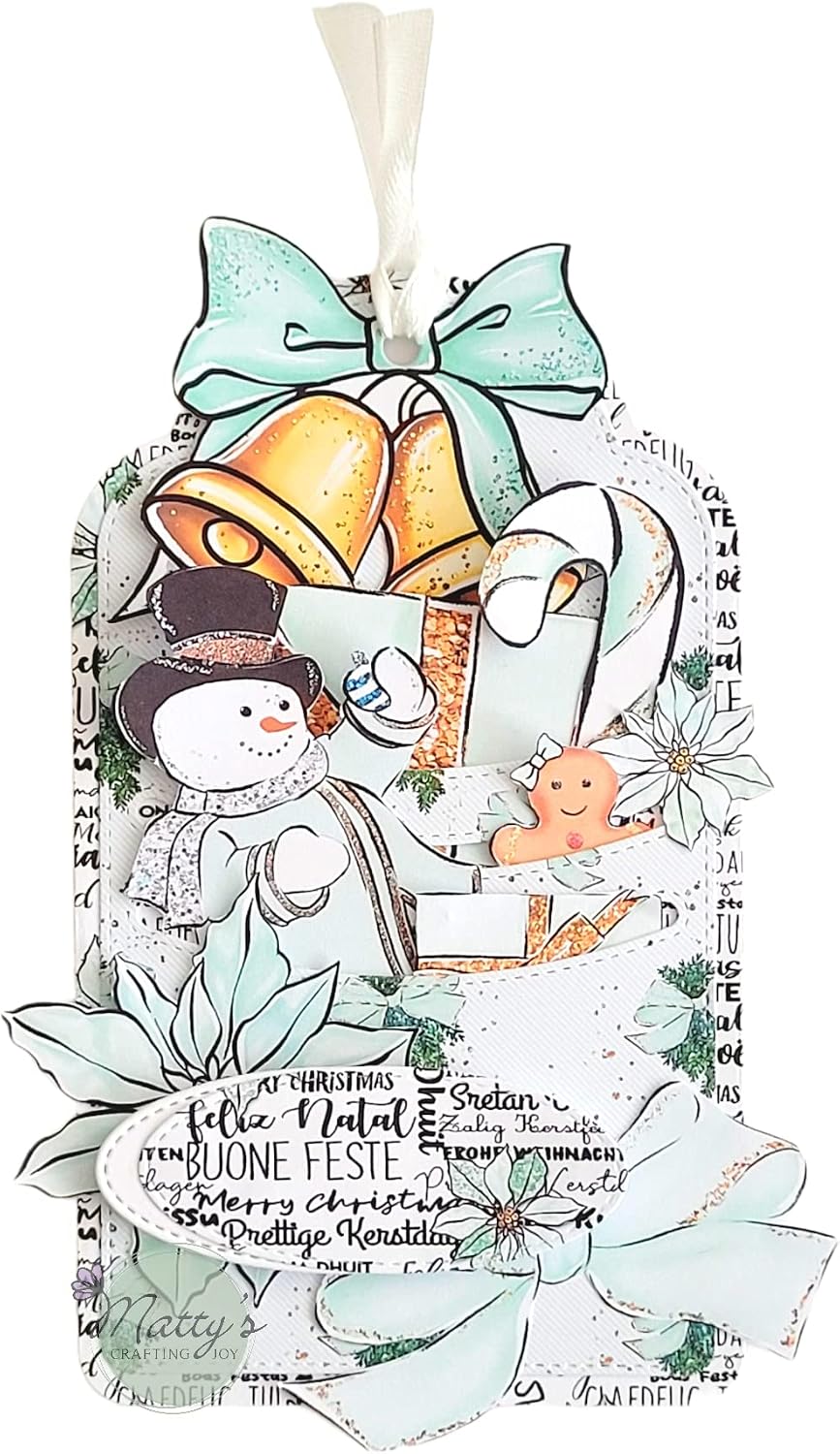 Matty's Crafting Joy Stitched Slot Tag Die Cut, Set of 3