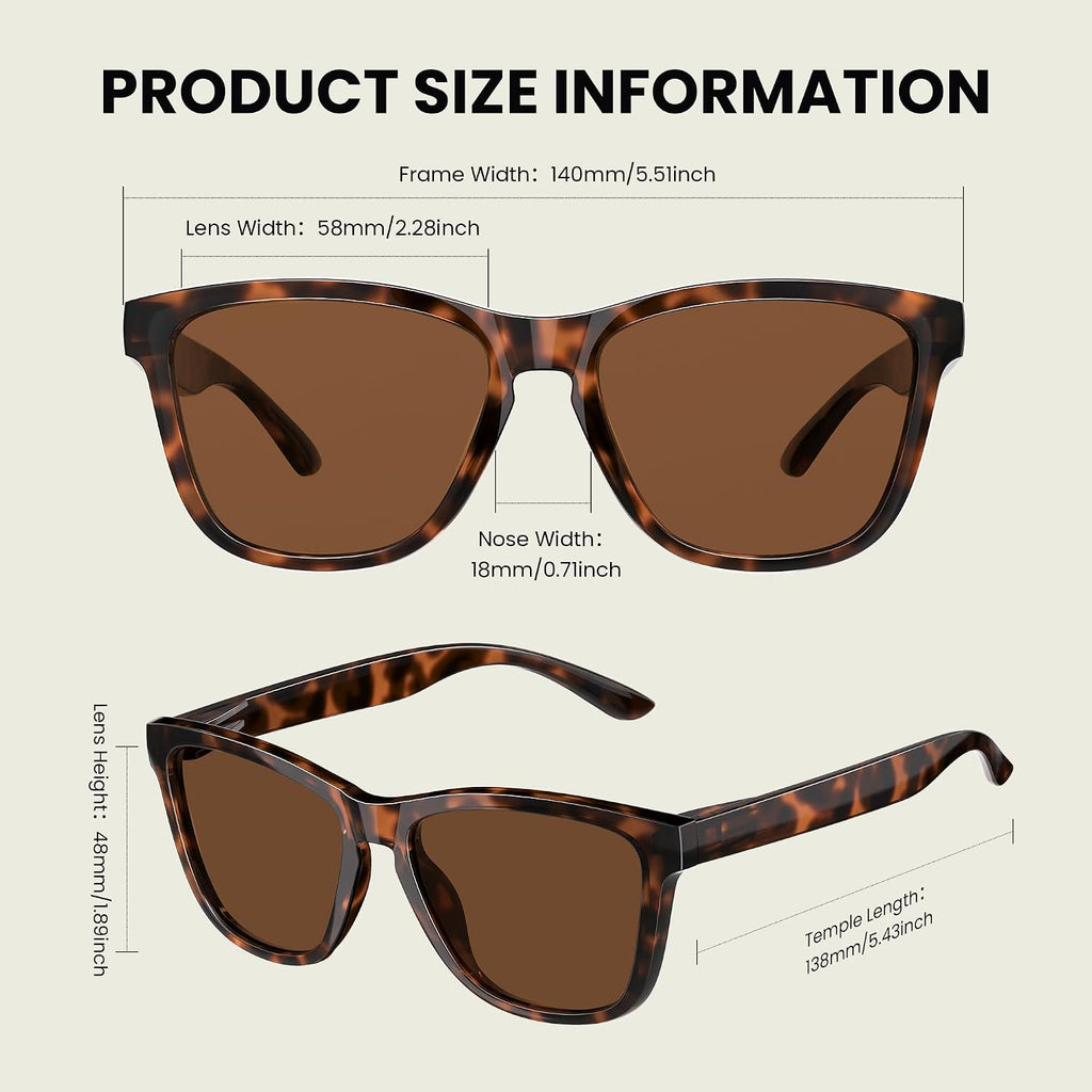 Polarized Retro Trendy Sunglasses Womens Mens UV Protection Shades