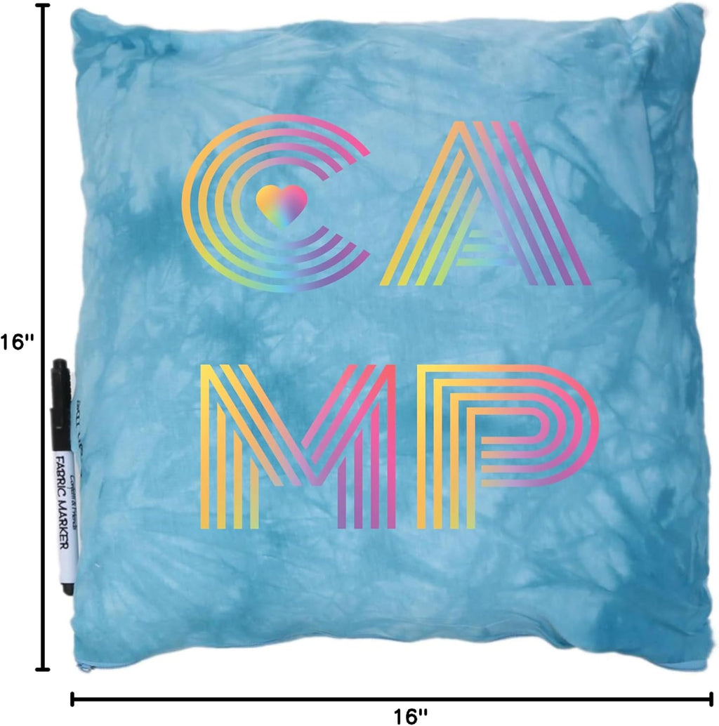 Gilbins Camp Bunk Kids Autograph Pillows A Great Pre-Camp Gift for Boys Or Girls Camp Retro