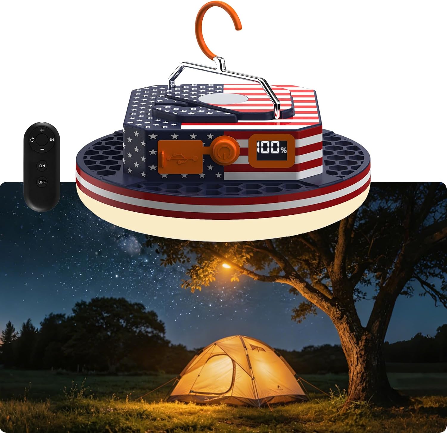 4000LM Flashlight Portable LED Camping Lantern Light