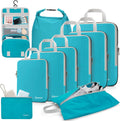 Gonex 10-Piece Compression Packing Cubes with Travel Organizer Set