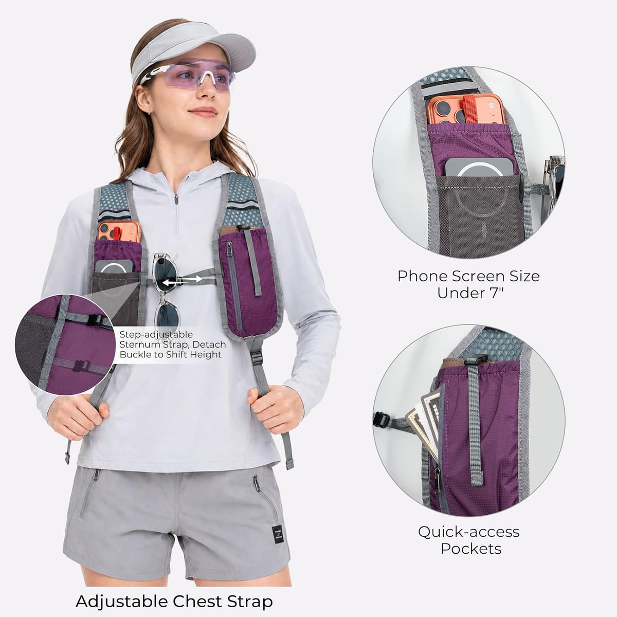 20L Small Hiking Backpack for Women Men, Lightweight Packable Daypack