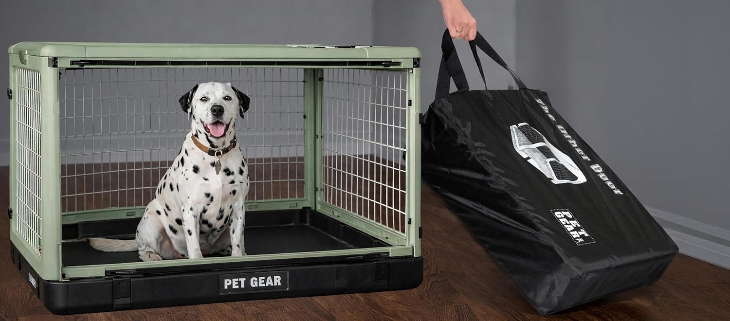Pet Gear The Other Door 4 Door Steel Crate for Dogs/Cats, 36", Coffee Bean