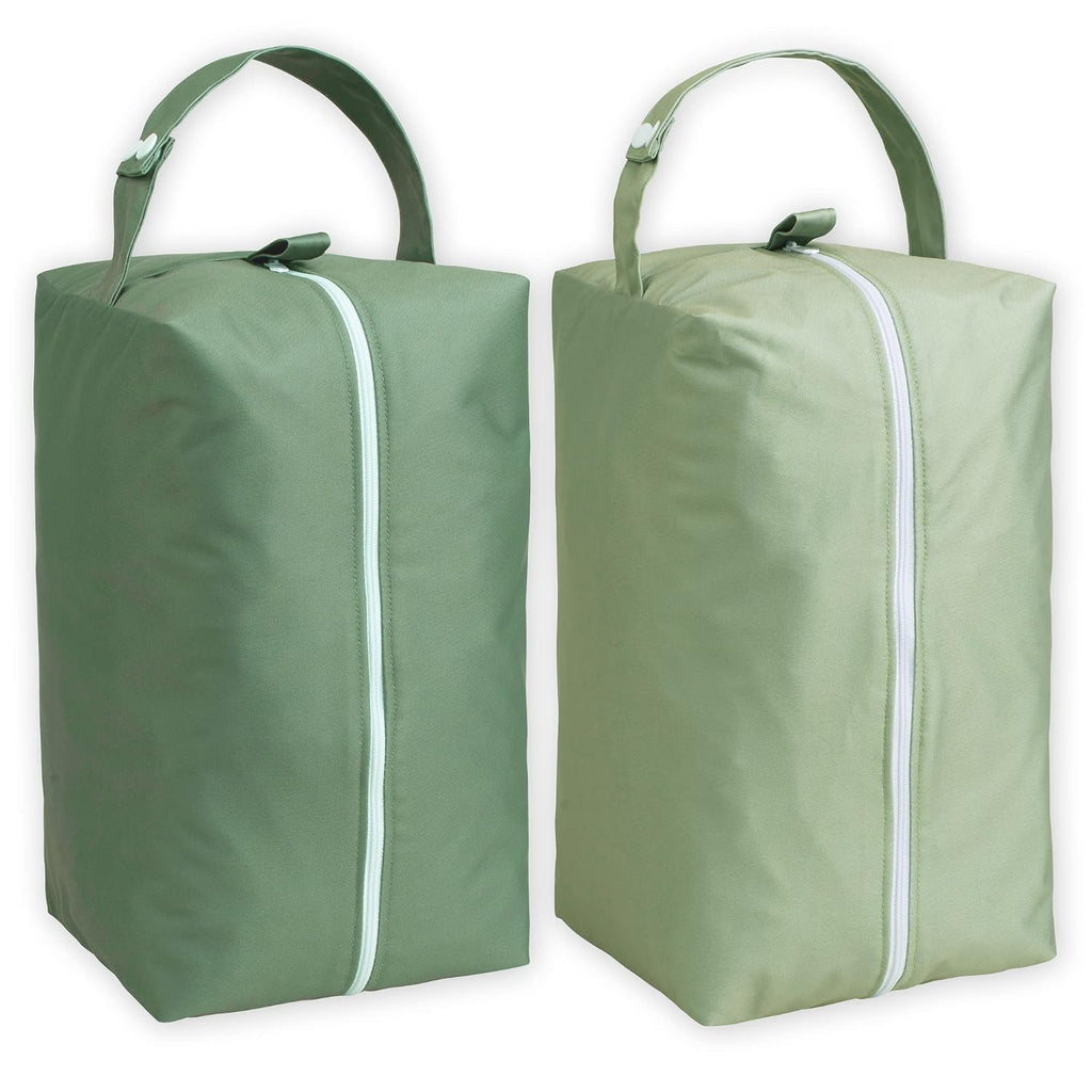 Nora's Nursery Reusable Wet Dry Diaper Pods | 2 Pack | Large Zipper Opening
