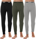 URATOT Men's Thermal Underwear Bottom Fleece Long Johns for Men Soft Warm Base Layer Thermal Pants for Cold Weather