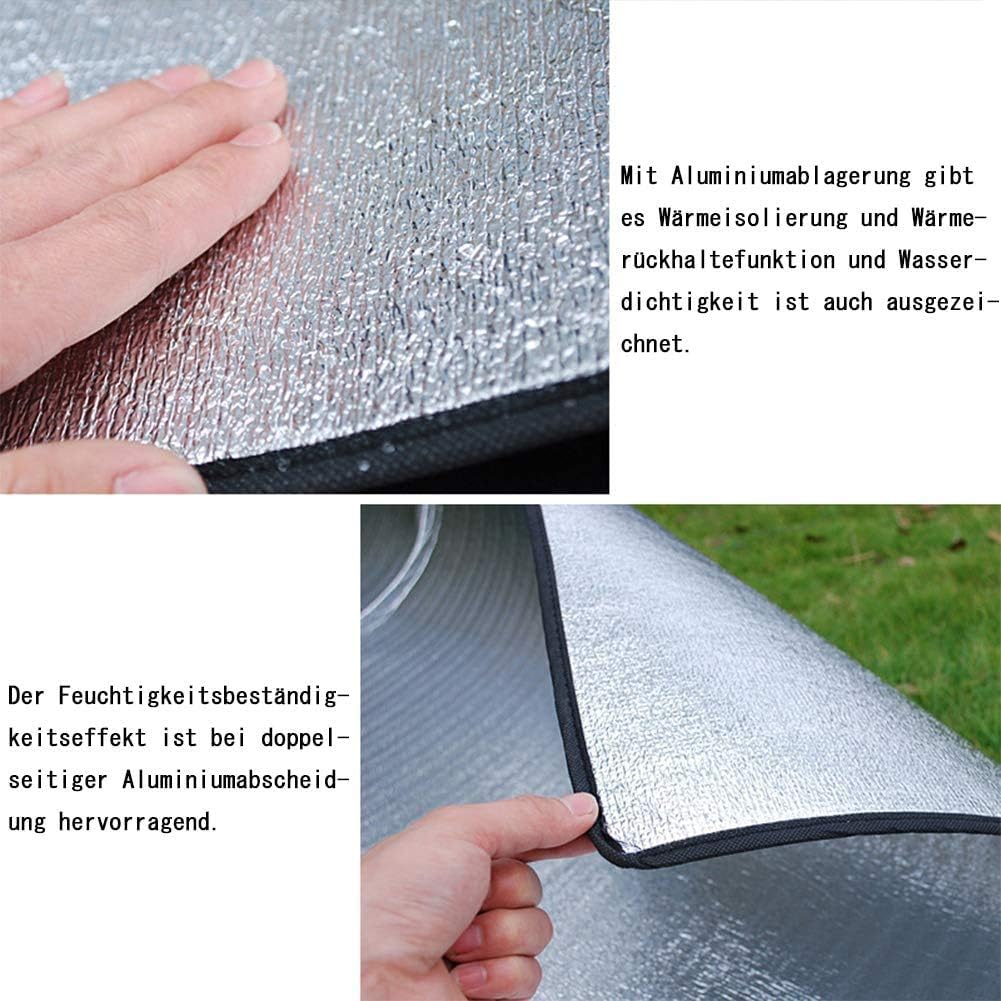 Camping Mat Insulated Sleeping Pad 78.7" x 59" Tent Floor Thermal Blanket