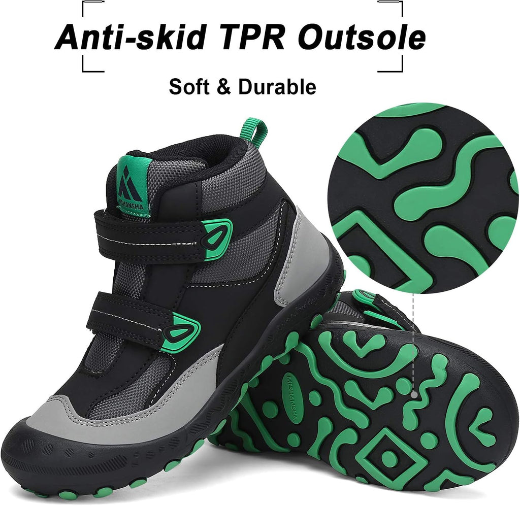 Mishansha Kids Hiking Boots Toddler Boys Girls Hiking Shoes Outdoor Trail