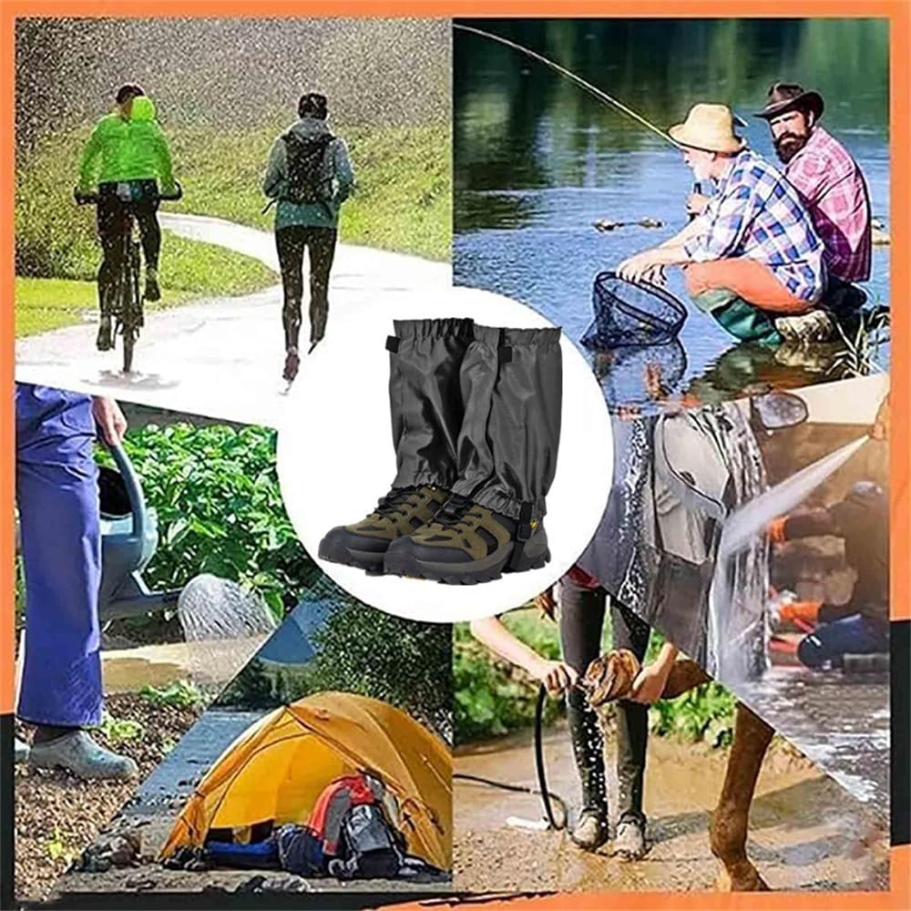 Ankle Gaiters,Lightweight Adjustable Leg Gaiters for Men Women, Waterproof Hiking Gaiters for Snow,Trail Running,Hiking,Hunting,Walking,Skiing