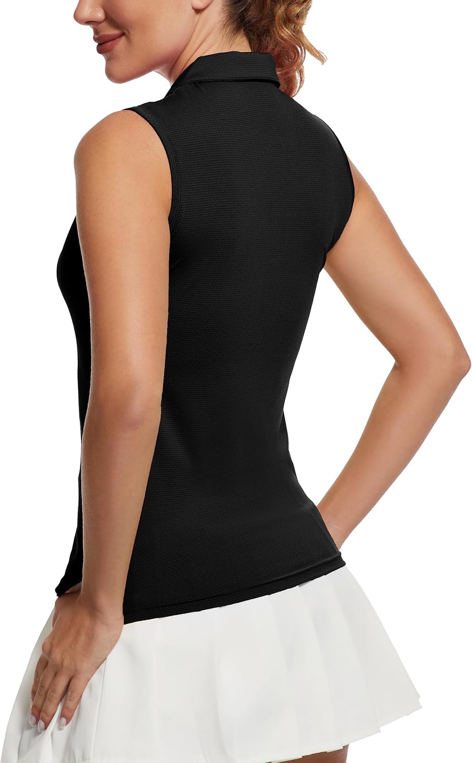 MathCat Womens Golf Shirts - UPF 50+ Athletic Polo Tank Tops